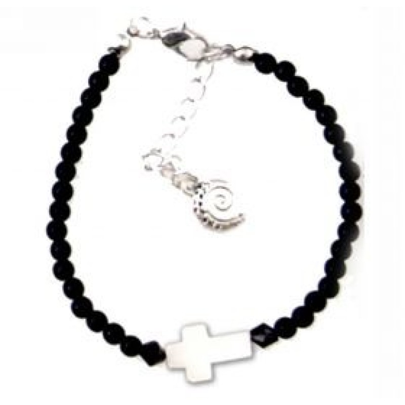 Kostibas 1559-100M, Βραχιόλι, Εκκλησιαστικό, Φίλντισι, Μαύρο