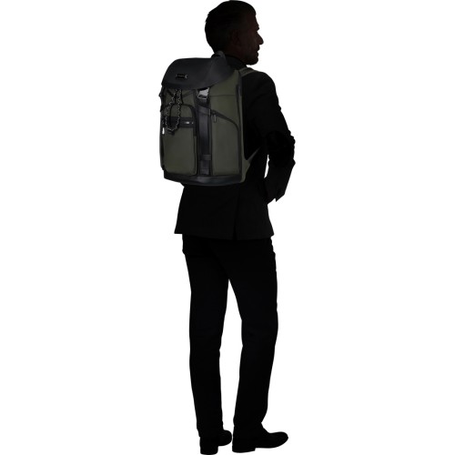 Samsonite 153267-1388 Relyon, Σακίδιο Πλάτης Laptop 15, Ύφασμα, Πράσινο
