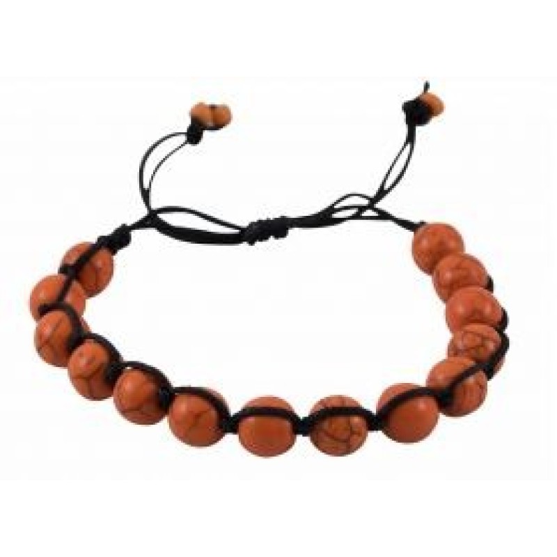 Kostibas 1514-206F, Βραχιόλι, Σχοινί, Πέτρα, Πορτοκαλί