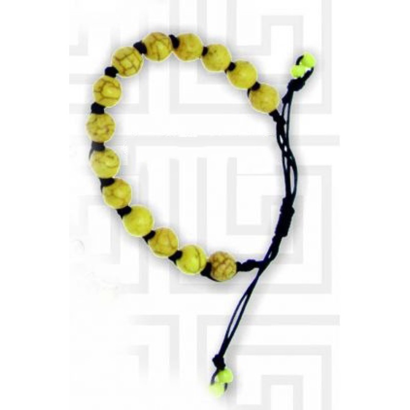 Kostibas 1514-206G, Βραχιόλι, Σχοινί, Πέτρα, Κίτρινο