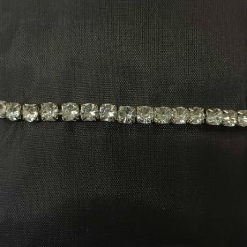 Kostibas 1521-250, Βραχιόλι, Στρας, Ασημί