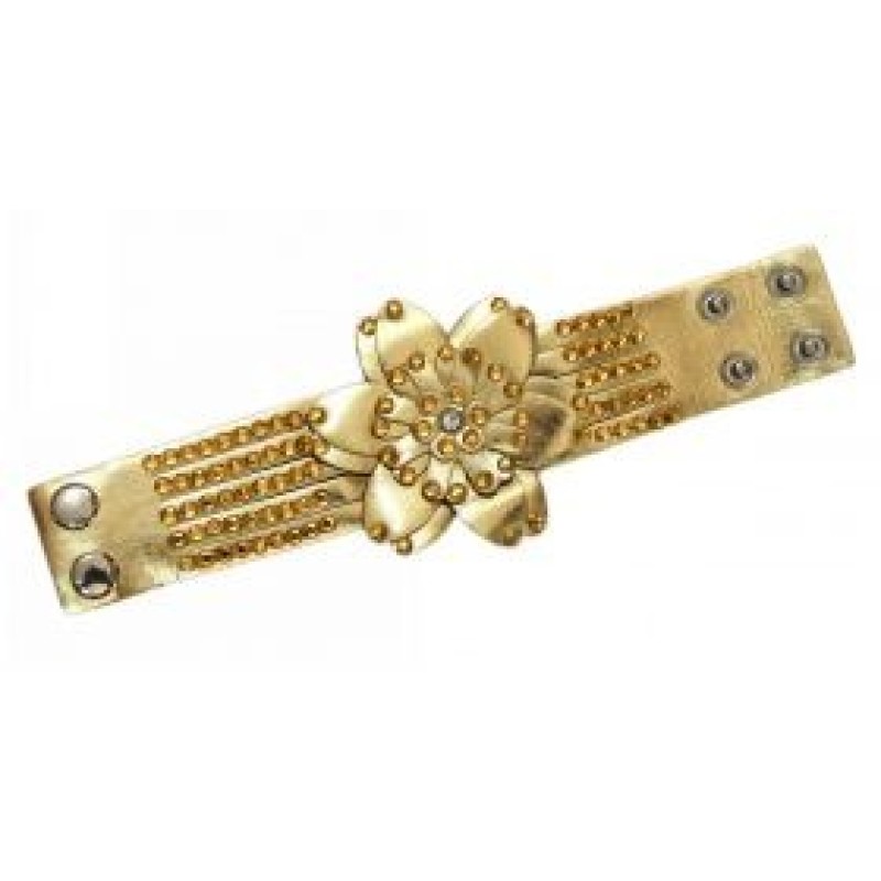 Kostibas 1532-200X, Βραχιόλι, Δέρμα, Χρυσό