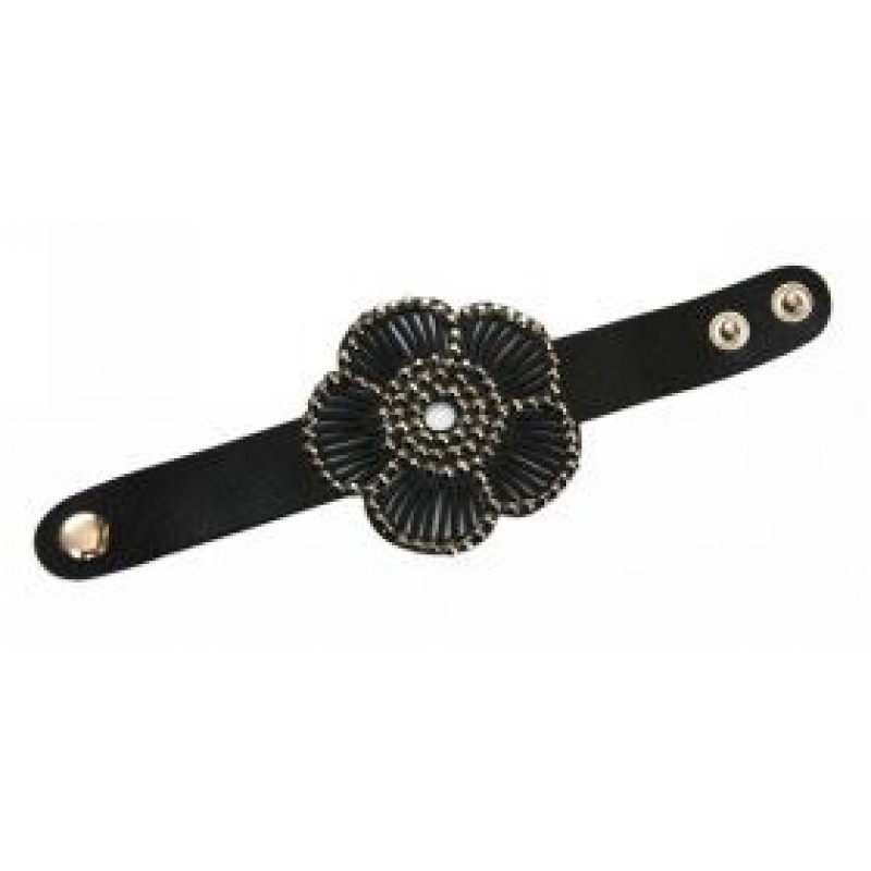 Kostibas 1532-202M, Βραχιόλι, Δέρμα, Μαύρο