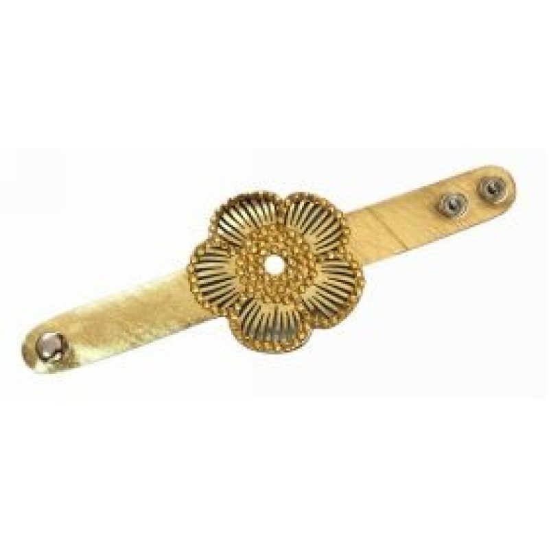 Kostibas 1532-202X, Βραχιόλι, Δέρμα, Χρυσό