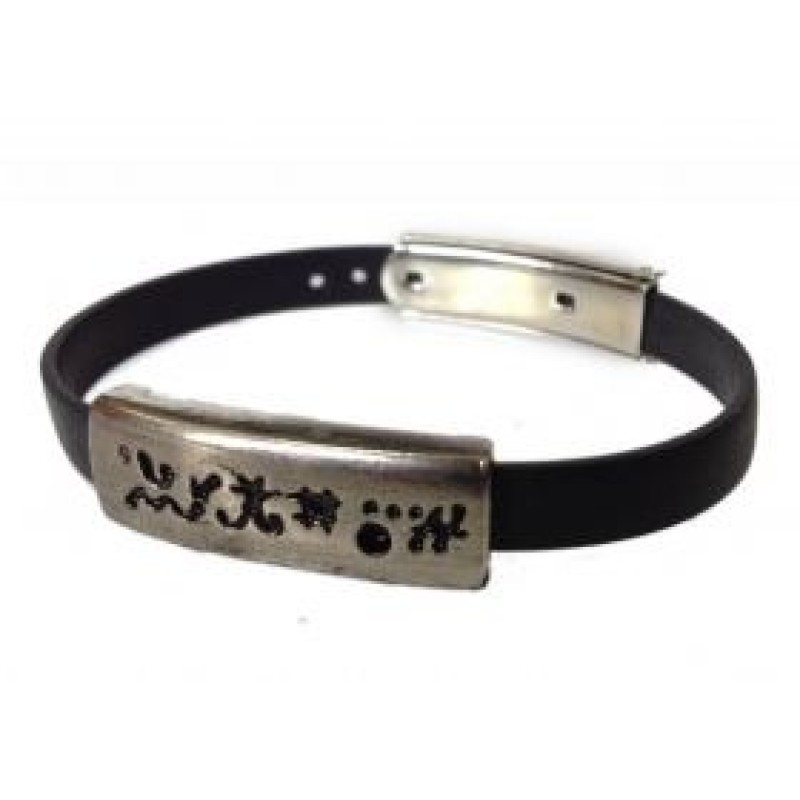 Kostibas 1534-013, Βραχιόλι, Καουτσούκ, Μέταλλο, Μαύρο