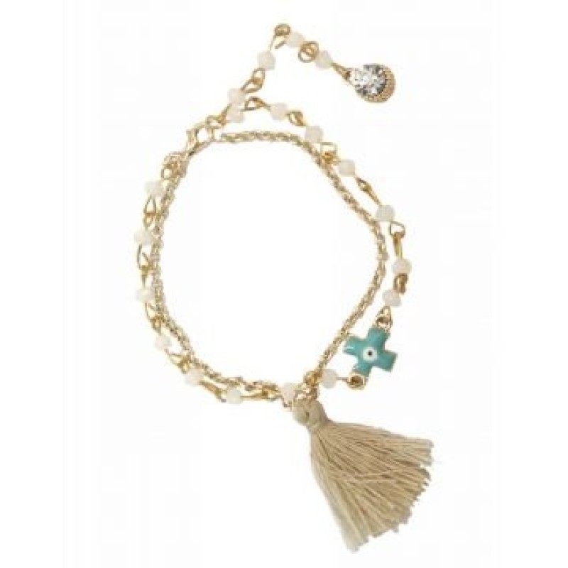 Kostibas 1535-557L, Βραχιόλι, Αλυσίδα, Εκρού