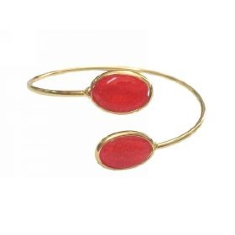 Kostibas 1514-563U, Βραχιόλι, Πέτρα, Μέταλλο, Χρυσό/Κόκκινο