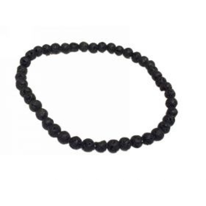 Kostibas 1514-621, Βραχιόλι, Πέτρα, Λάβα, Μαύρο