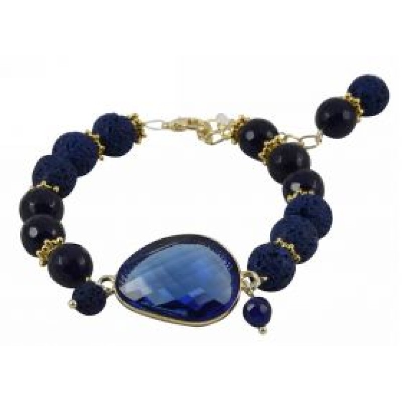 Kostibas 1525-803BB, Βραχιόλι, Ημιπολύτιμοι Λίθοι, Μπλε