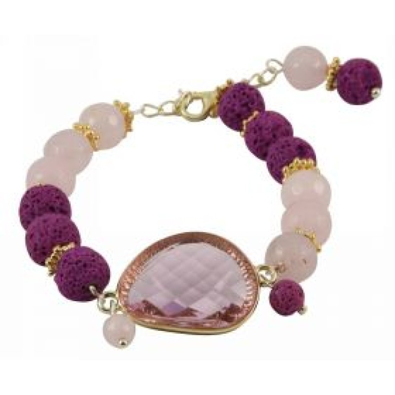 Kostibas 1525-803RF, Βραχιόλι, Ημιπολύτιμοι Λίθοι, Πολύχρωμο