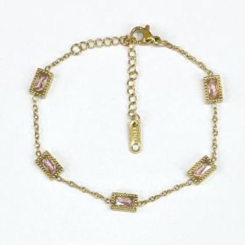 Kostibas 1513-623XR, Βραχιόλι, Ατσάλι, Χρυσό/Ροζ