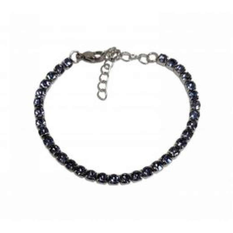 Kostibas 1513-643AJ, Βραχιόλι, Ατσάλι, Στρας, Μωβ