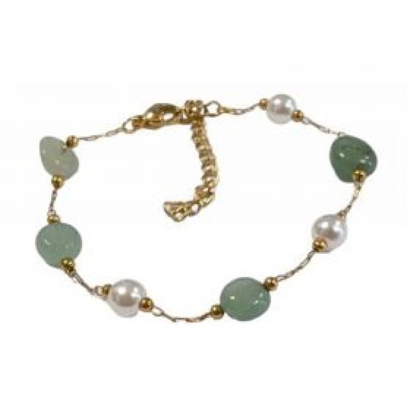 Kostibas 1513-766XP, Βραχιόλι, Ατσάλι, Πολύτιμοι Λίθοι, Χρυσό/Πράσινο