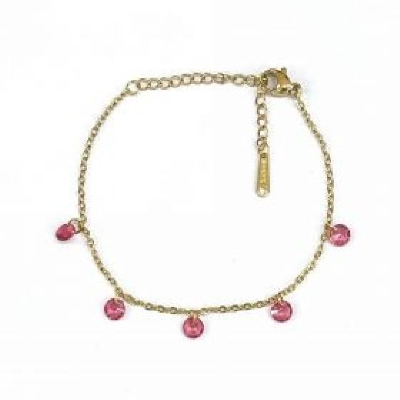 Kostibas 1513-868XF, Βραχιόλι, Ατσάλι, Χρυσό/Φούξια