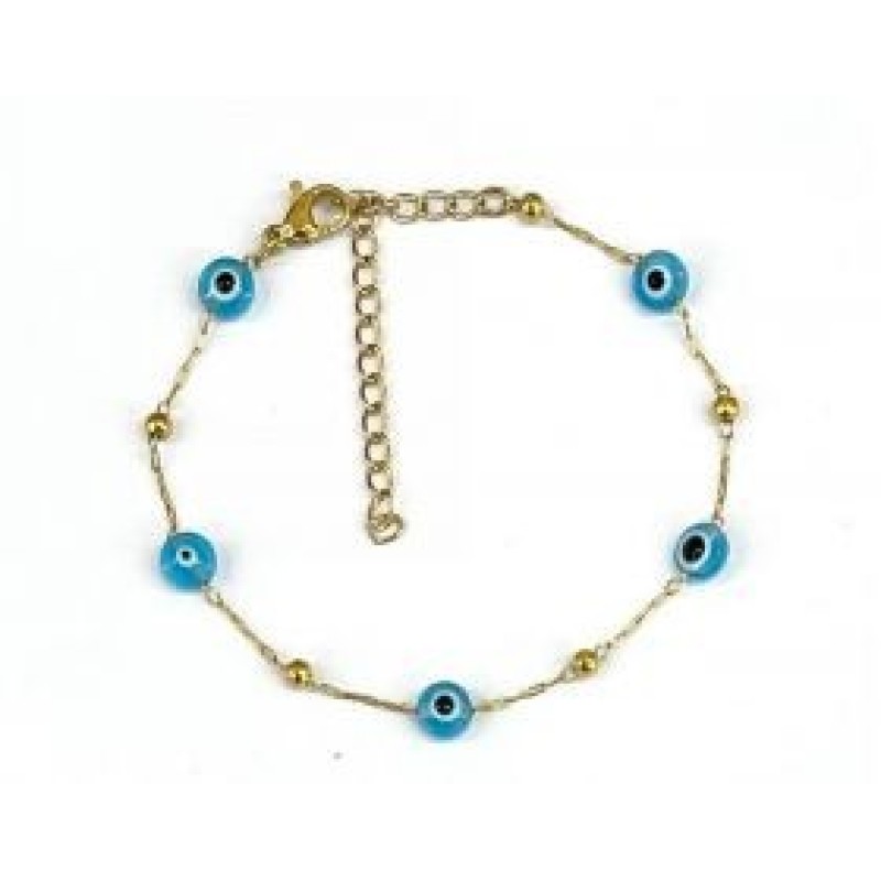 Kostibas 1513-910XT, Βραχιόλι, Ατσάλι, Χρυσό/Γαλάζιο