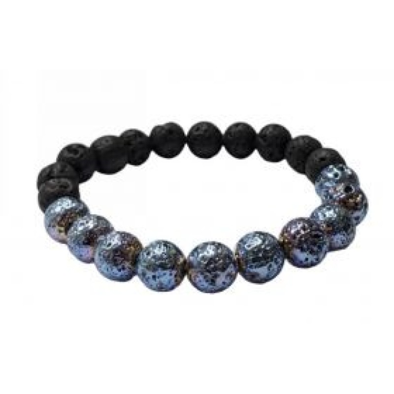 Kostibas 1514-694CM, Βραχιόλι, Πέτρα, Γαλάζιο/Μαύρο