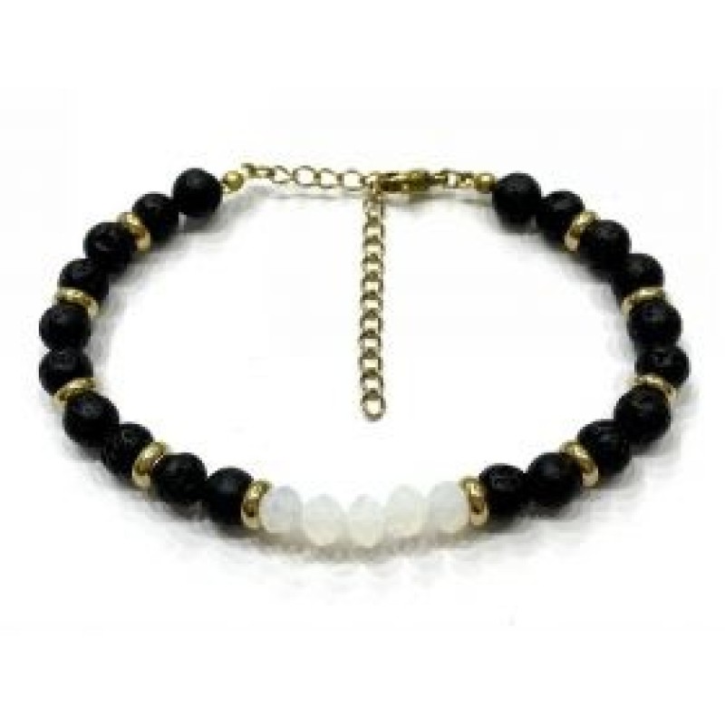 Kostibas 1514-719M, Βραχιόλι, Πέτρα, Μαύρο