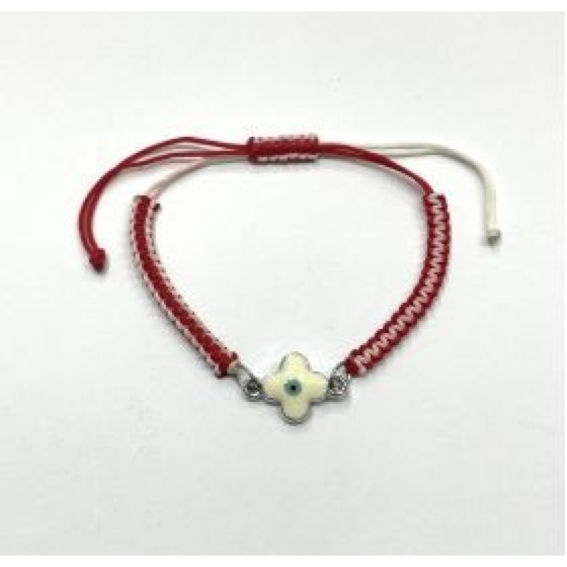 Kostibas 1539-624AL, Βραχιόλι Μάρτης, Σχοινί, Μοτίφ, ΤΕ, Κόκκινο