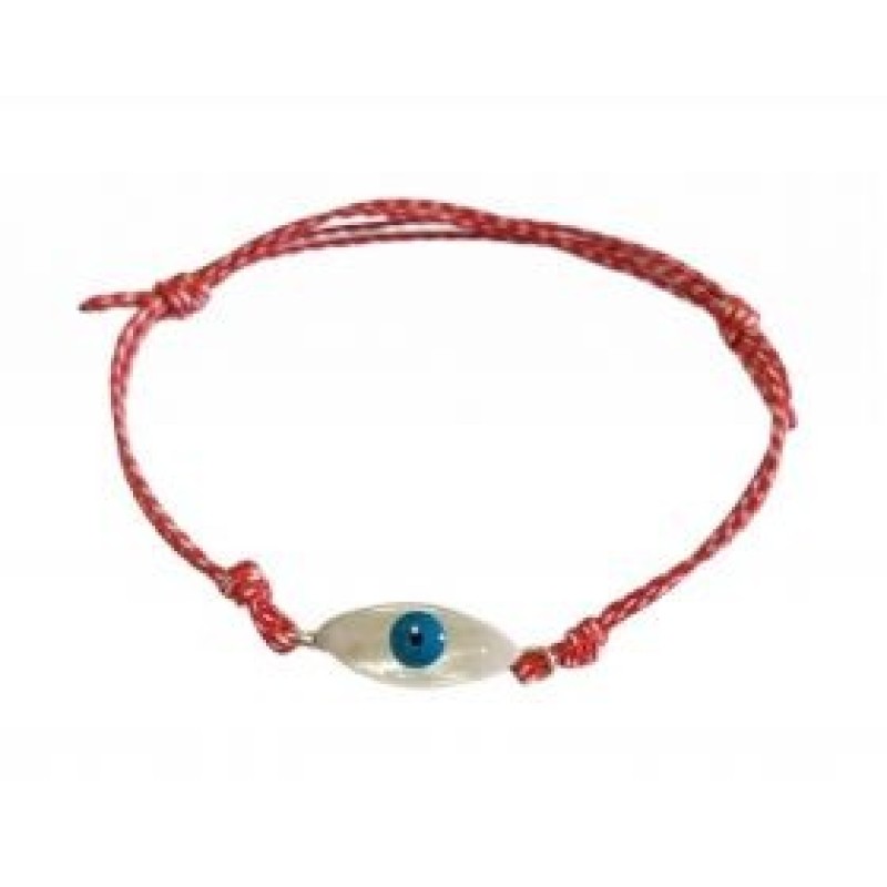 Kostibas 1539-726L, Βραχιόλι Μάρτης, Σχοινί, Μοτίφ, Κόκκινο