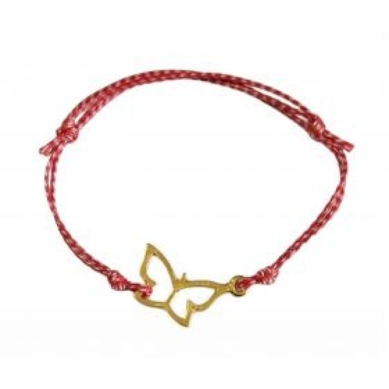 Kostibas 1539-730X6, Βραχιόλι Μάρτης, Σχοινί, Μοτίφ, Κόκκινο
