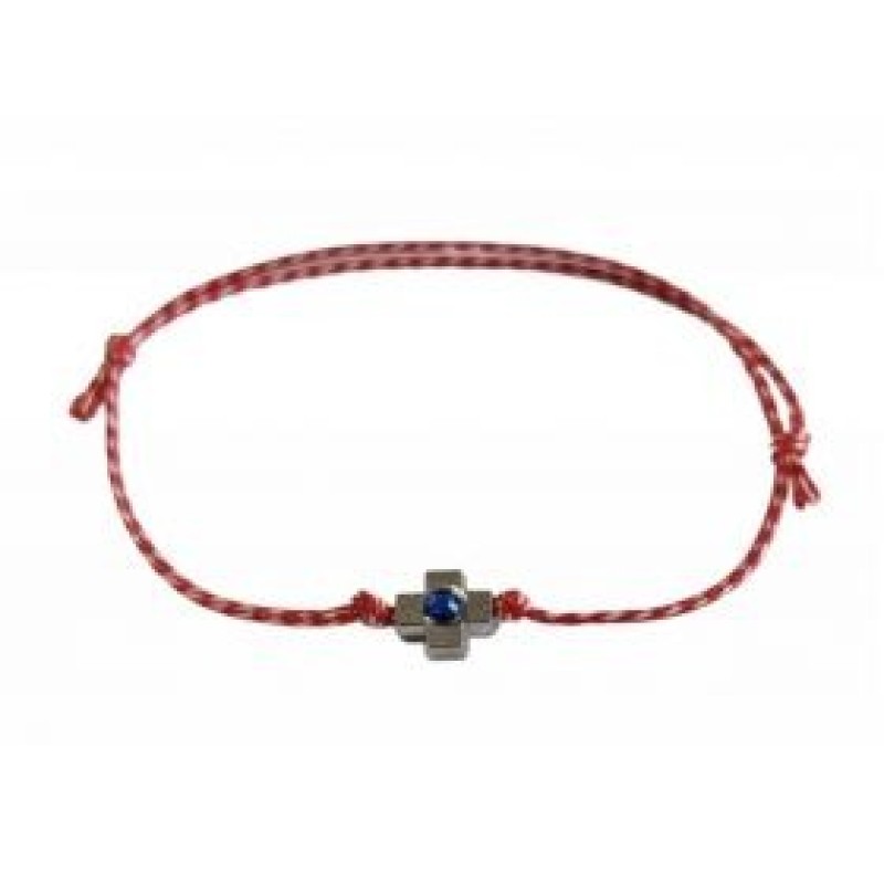 Kostibas 1539-731A7, Βραχιόλι Μάρτης, Σχοινί, Μοτίφ, Κόκκινο