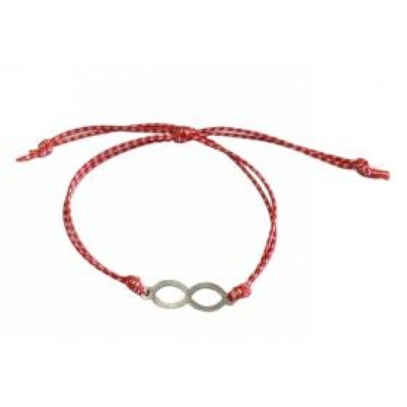 Kostibas 1539-740A3, Βραχιόλι Μάρτης, Σχοινί, Μοτίφ, Κόκκινο