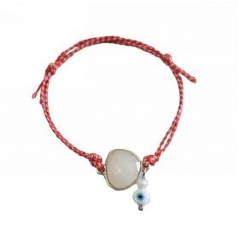 Kostibas 1539-758L, Βραχιόλι Μάρτης, Σχοινί, Μοτίφ, Κόκκινο