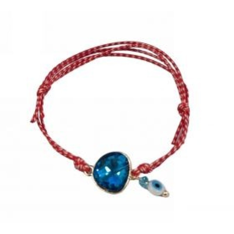 Kostibas 1539-758N, Βραχιόλι Μάρτης, Σχοινί, Μοτίφ, Κόκκινο
