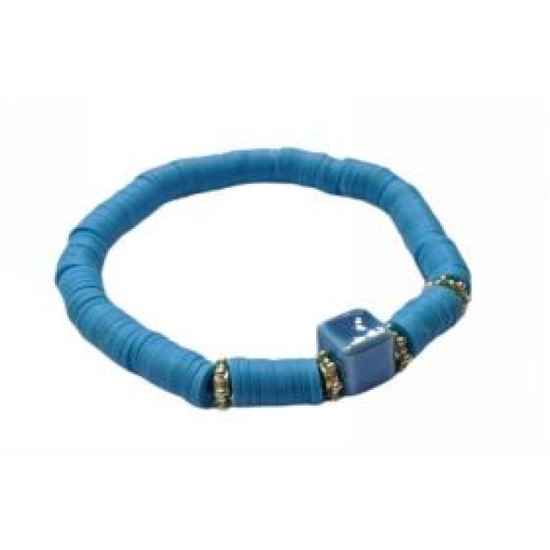 Kostibas 1542-251T, Βραχιόλι, Φίμο, Τιρκουάζ