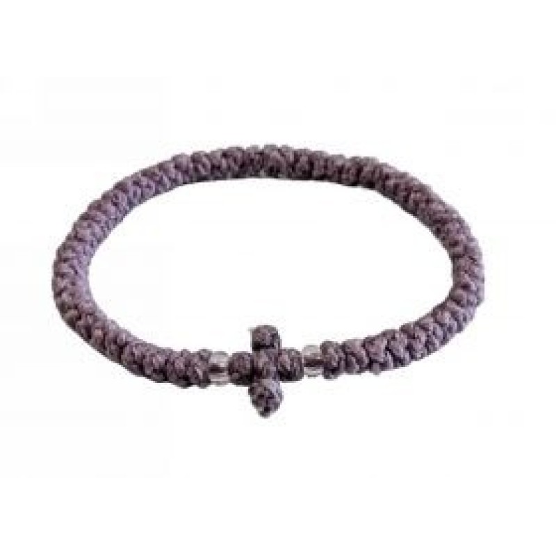 Kostibas 1559-403J1, Βραχιόλι Κομποσκοίνι, Εκκλησιαστικό, Σχοινί, Μωβ