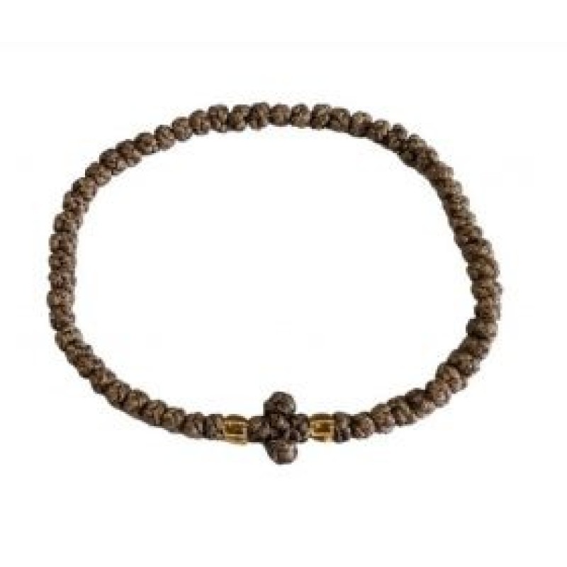 Kostibas 1559-403K1, Βραχιόλι Κομποσκοίνι, Εκκλησιαστικό, Σχοινί, Καφέ