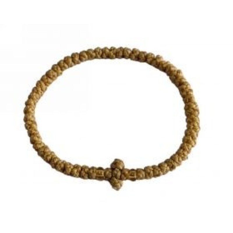 Kostibas 1559-403X, Βραχιόλι Κομποσκοίνι, Εκκλησιαστικό, Σχοινί, Μπεζ