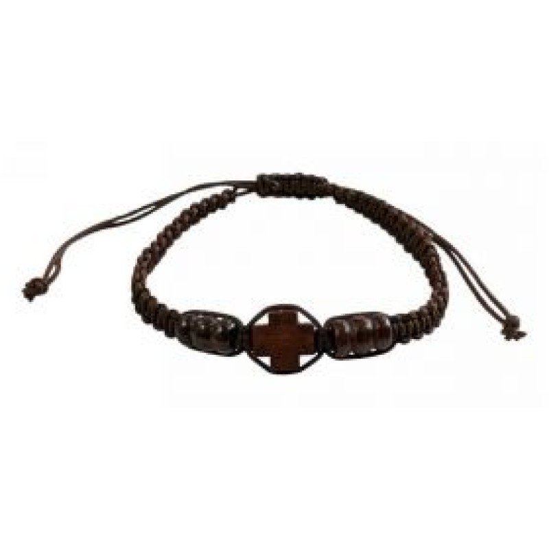 Kostibas 1559-607K, Βραχιόλι Εκκλησιαστικό, Ξύλο, Καφέ
