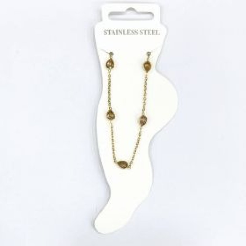 Kostibas 2013-622XR, Βραχιόλι Ποδιού, Ατσάλι, Χρυσό/Ροζ