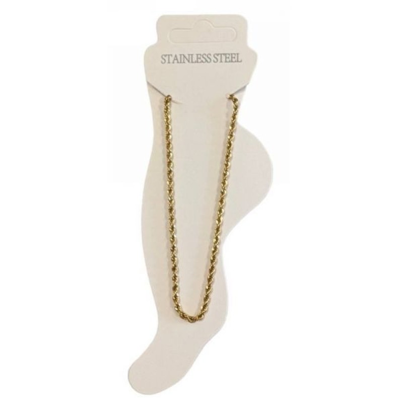 Kostibas 2013-886XE, Βραχιόλι Ποδιού, Ατσάλι, Χρυσό