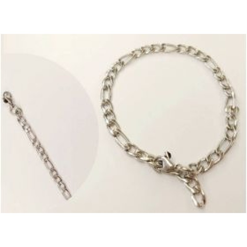 Kostibas 2013-906A1, Βραχιόλι Ποδιού, Ατσάλι, Ασημί