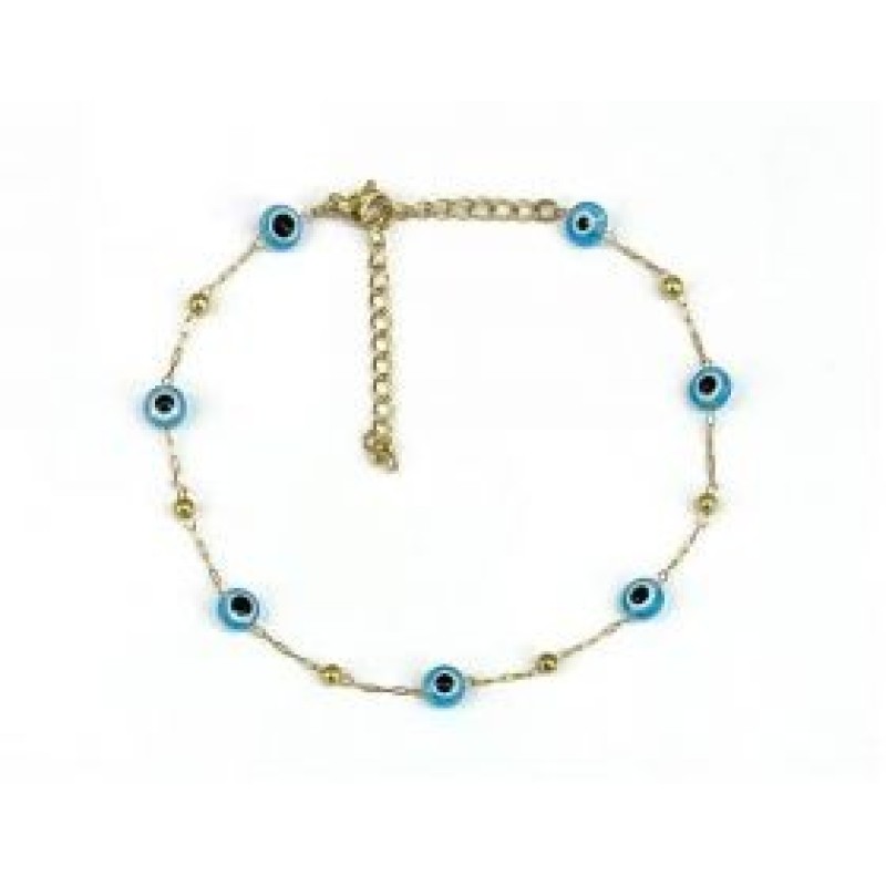 Kostibas 2013-910XT, Βραχιόλι Ποδιού, Ατσάλι, Χρυσό/Μπλε