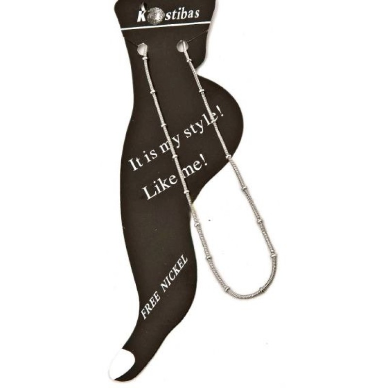 Kostibas 2035-007, Βραχιόλι Ποδιού, Ατσάλι, Ασημί