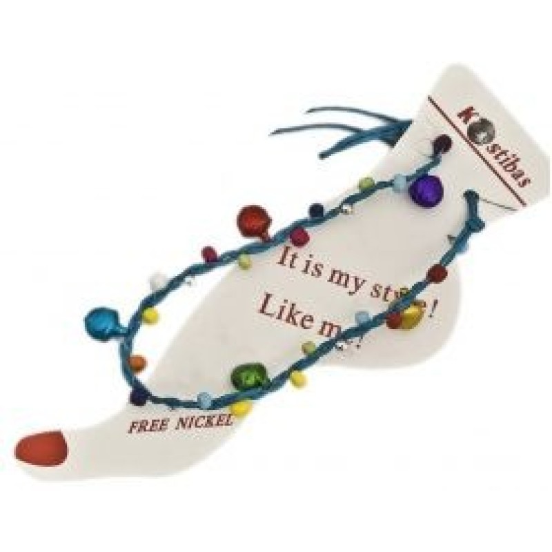 Kostibas 2039-002, Βραχιόλι Ποδιού, Σχοινί, Πολύχρωμο