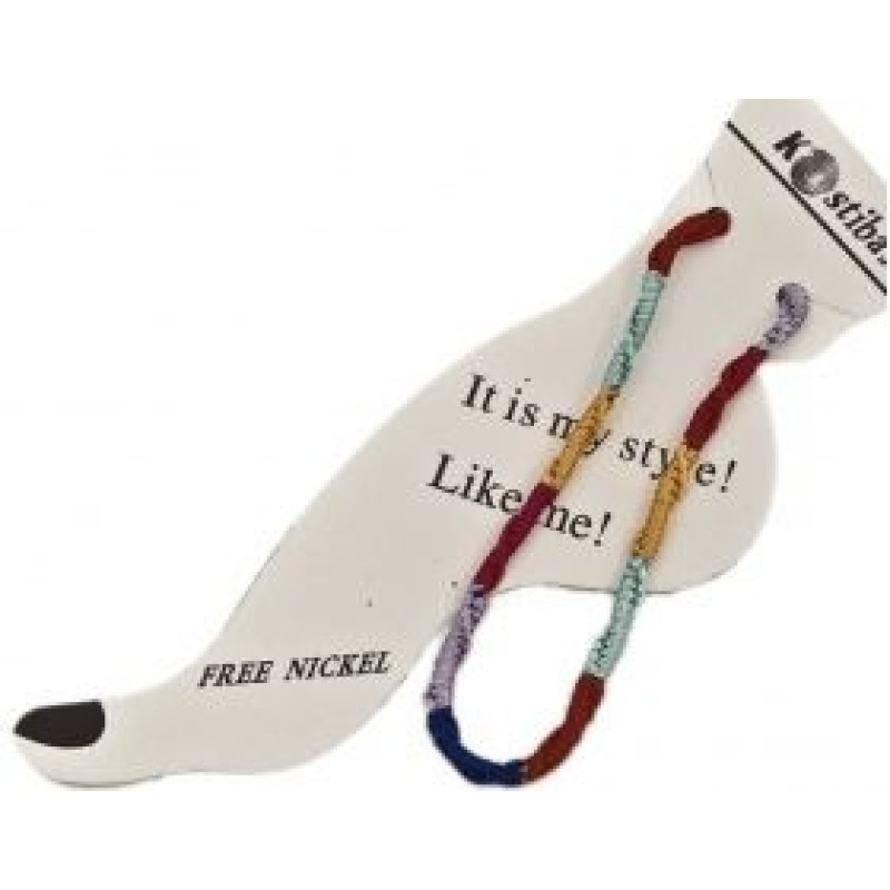 Kostibas 2039-005, Βραχιόλι Ποδιού, Σχοινί, Πολύχρωμο