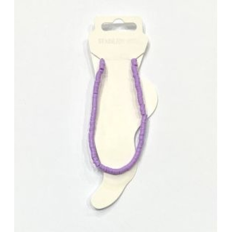 Kostibas 2042-022J, Βραχιόλι Ποδιού, Φίμο, Λιλά