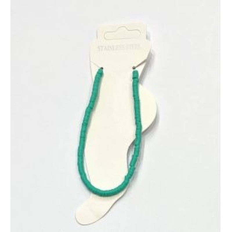 Kostibas 2042-022N, Βραχιόλι Ποδιού, Φίμο, Πετρόλ