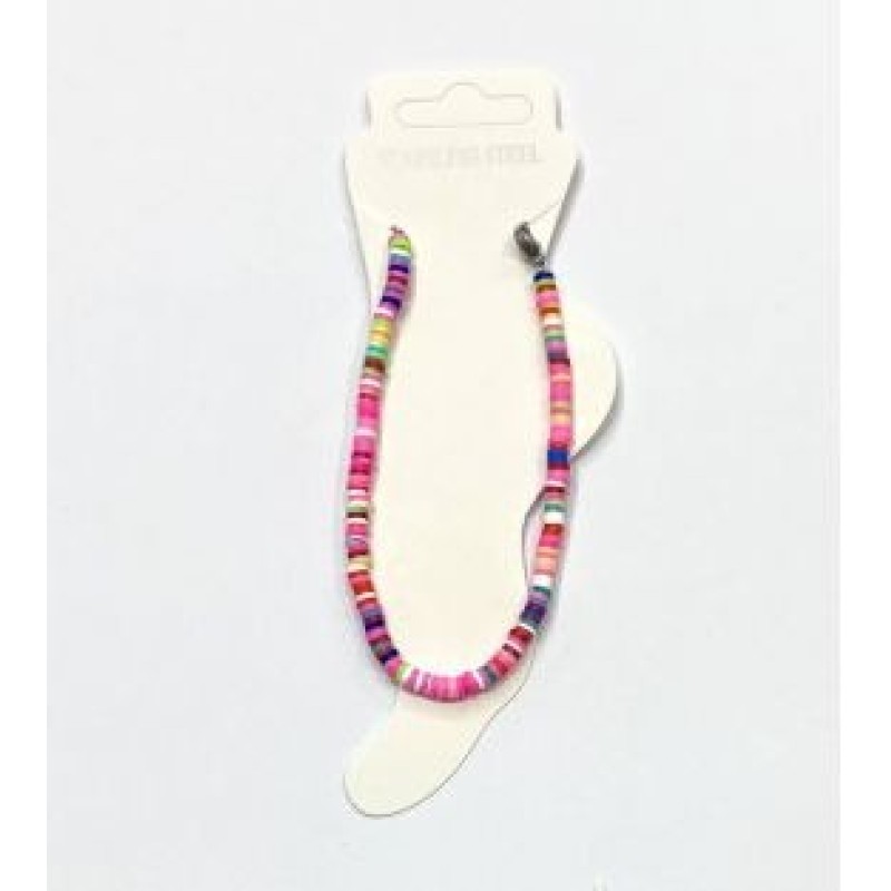 Kostibas 2042-022O4, Βραχιόλι Ποδιού, Φίμο, Πολύχρωμο