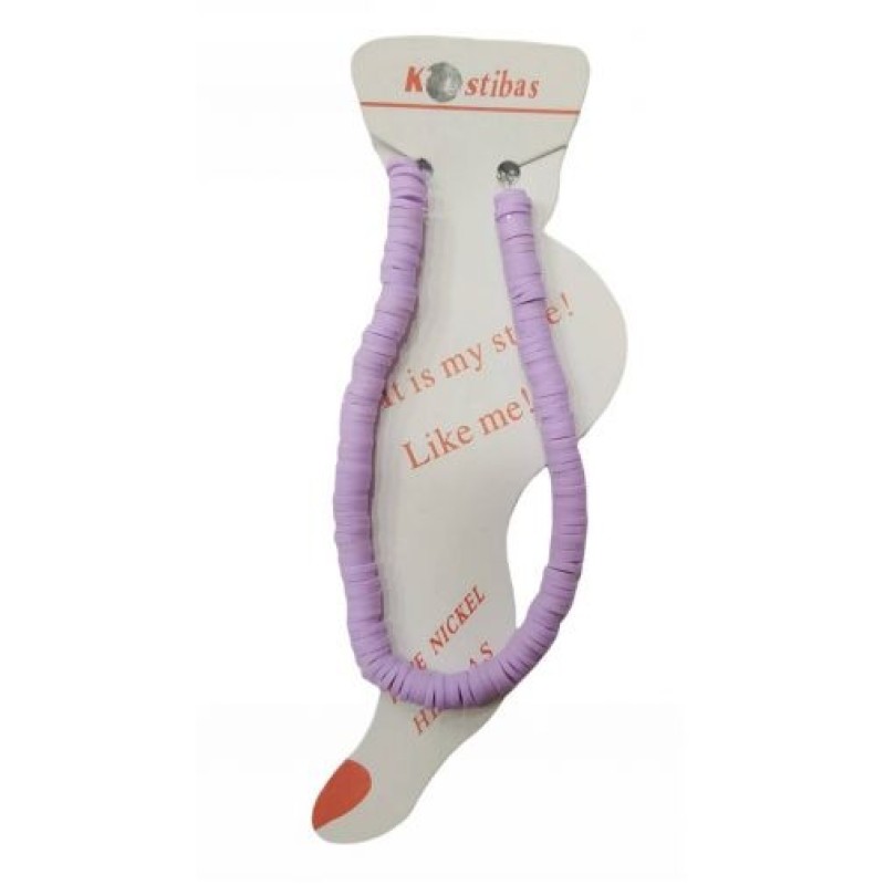 Kostibas 2042-023J, Βραχιόλι Ποδιού, Φίμο, Λιλά