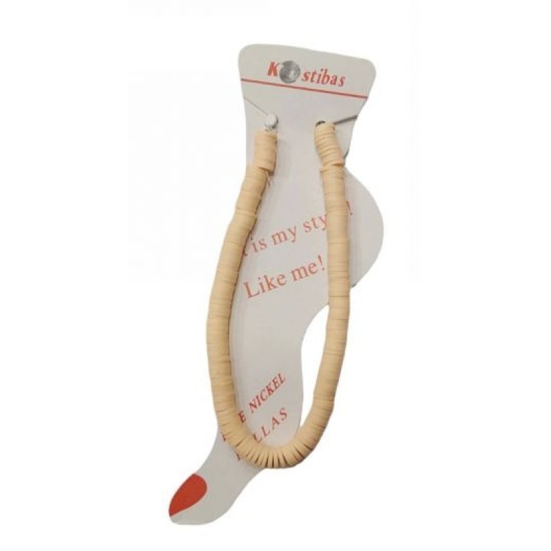 Kostibas 2042-023S, Βραχιόλι Ποδιού, Φίμο, Σομόν