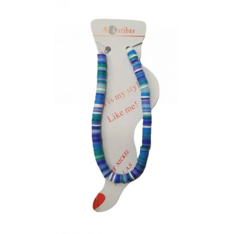 Kostibas 2042-024O7, Βραχιόλι Ποδιού, Φίμο, Πολύχρωμο