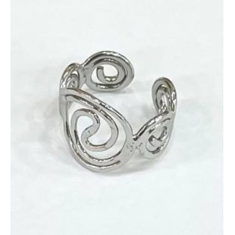 Kostibas 2513-396A, Δαχτυλίδι Αρχαιοελληνικό, Μεταλλικό, Ασημί