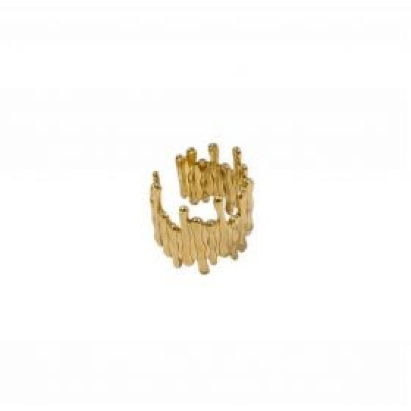 Kostibas 2513-723X, Δαχτυλίδι, Ατσάλι, Χρυσό