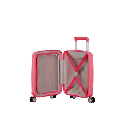 American Tourister 152934-A039 Soundbox Mini, Σκληρή/Πολυπροπυλένιο, Μικρή/Καμπίνας, Ροζ