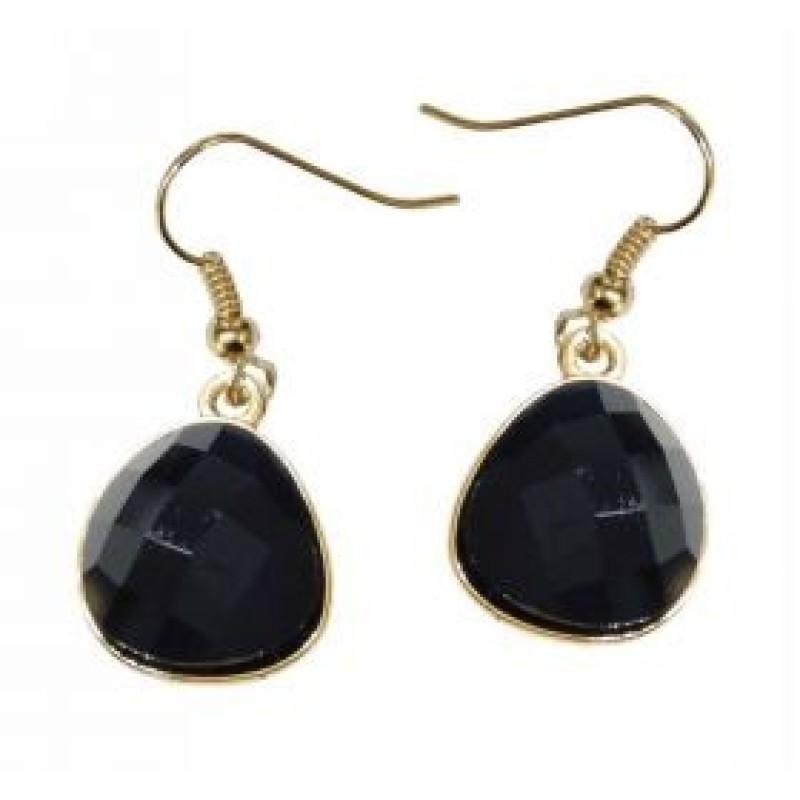 Kostibas 3012-541XM, Σκουλαρίκια Κρεμαστά, Μεταλλικό, Χρυσό/Μαύρο